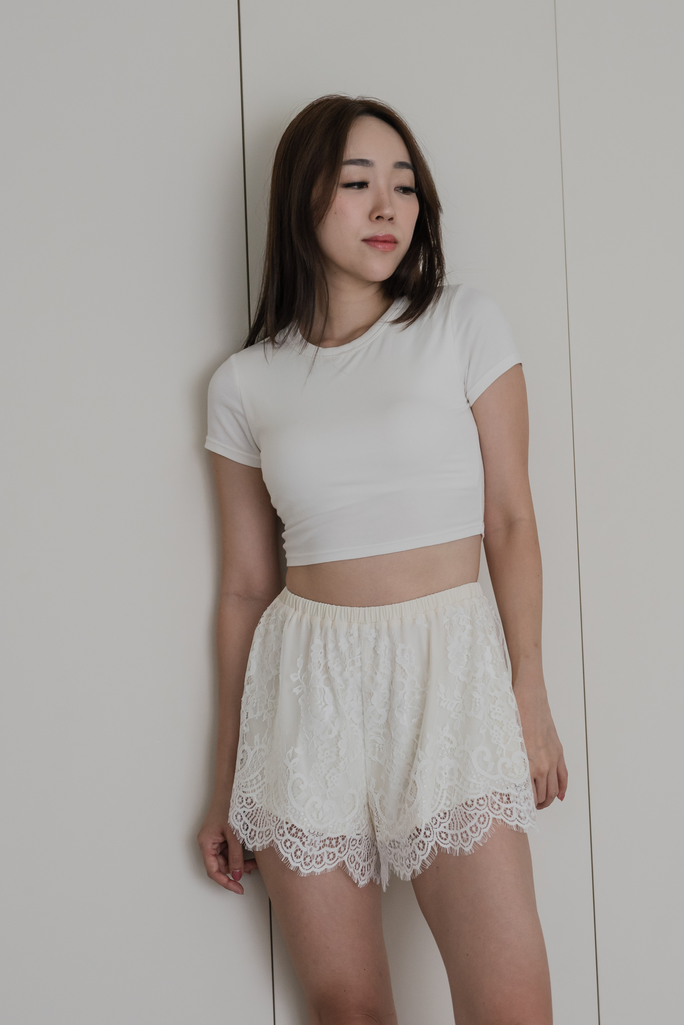 EDEL Lace Shorts (Ivory White)