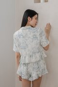 CLAIRE Toile Sleeved 2Pcs Set Sleepwear