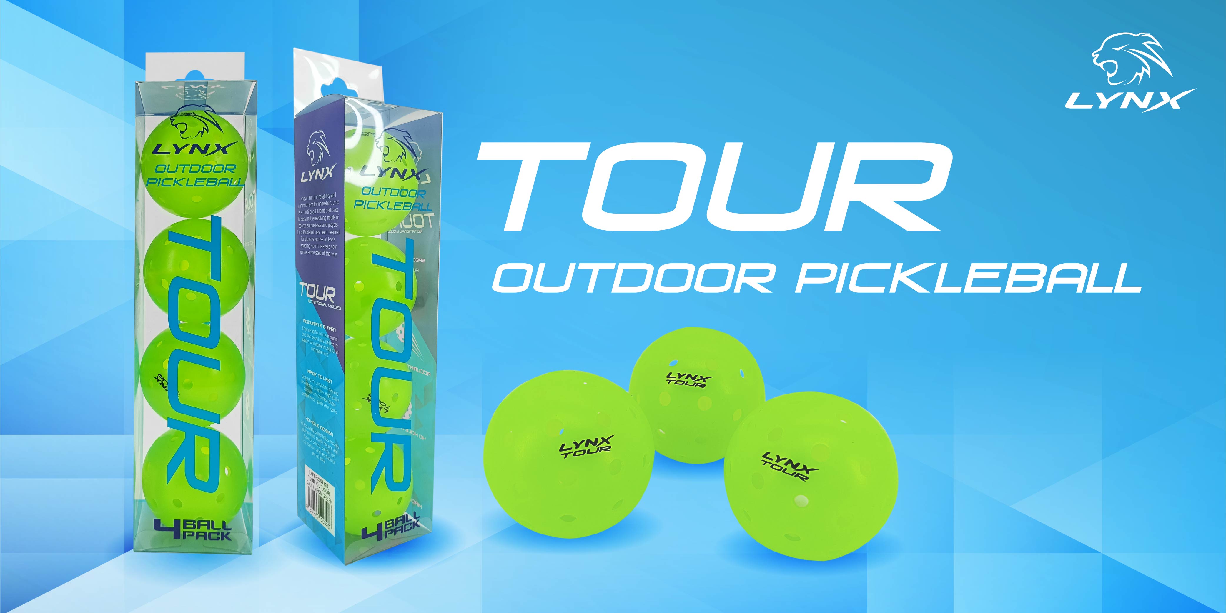 Lynx Tour Outdoor Pickleball Balls