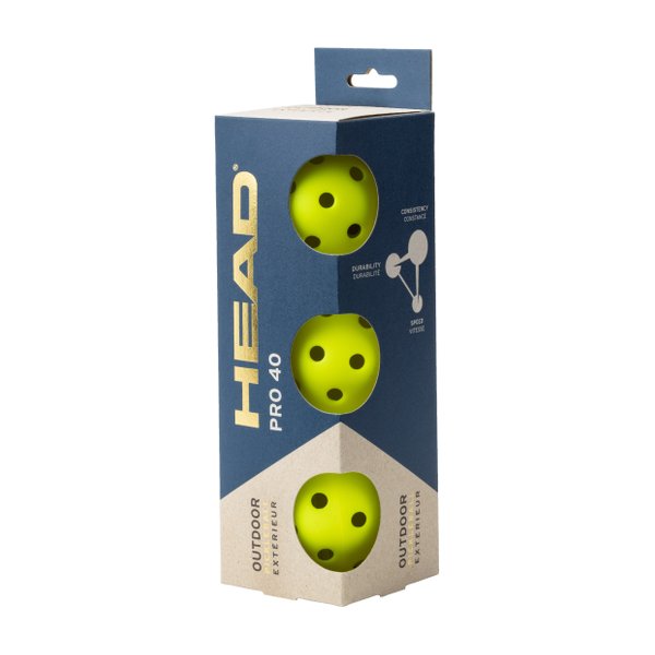 PRO 40 Outdoor Pickleball Ball (3 Balls) PRO 40 Outdoor Pickleball Ball (3 Balls)