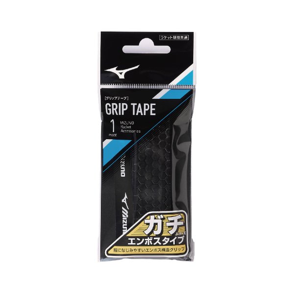 GACHI Embossed Type Over Grip (Black) (1pc/pack Grip Tape) GACHI Embossed Type Over Grip (Black) (1pc/pack Grip Tape)