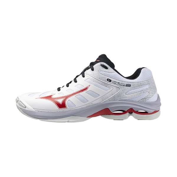 24AW Wave Voltage 2 Volleyball Shoe (White/Salsa/Black) [Unisex]