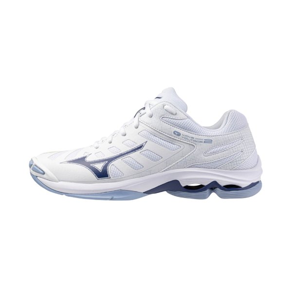 25SS Wave Voltage 2 Volleyball Shoe (White/Bellwether Blue/Bel Air Blue) [Unisex]