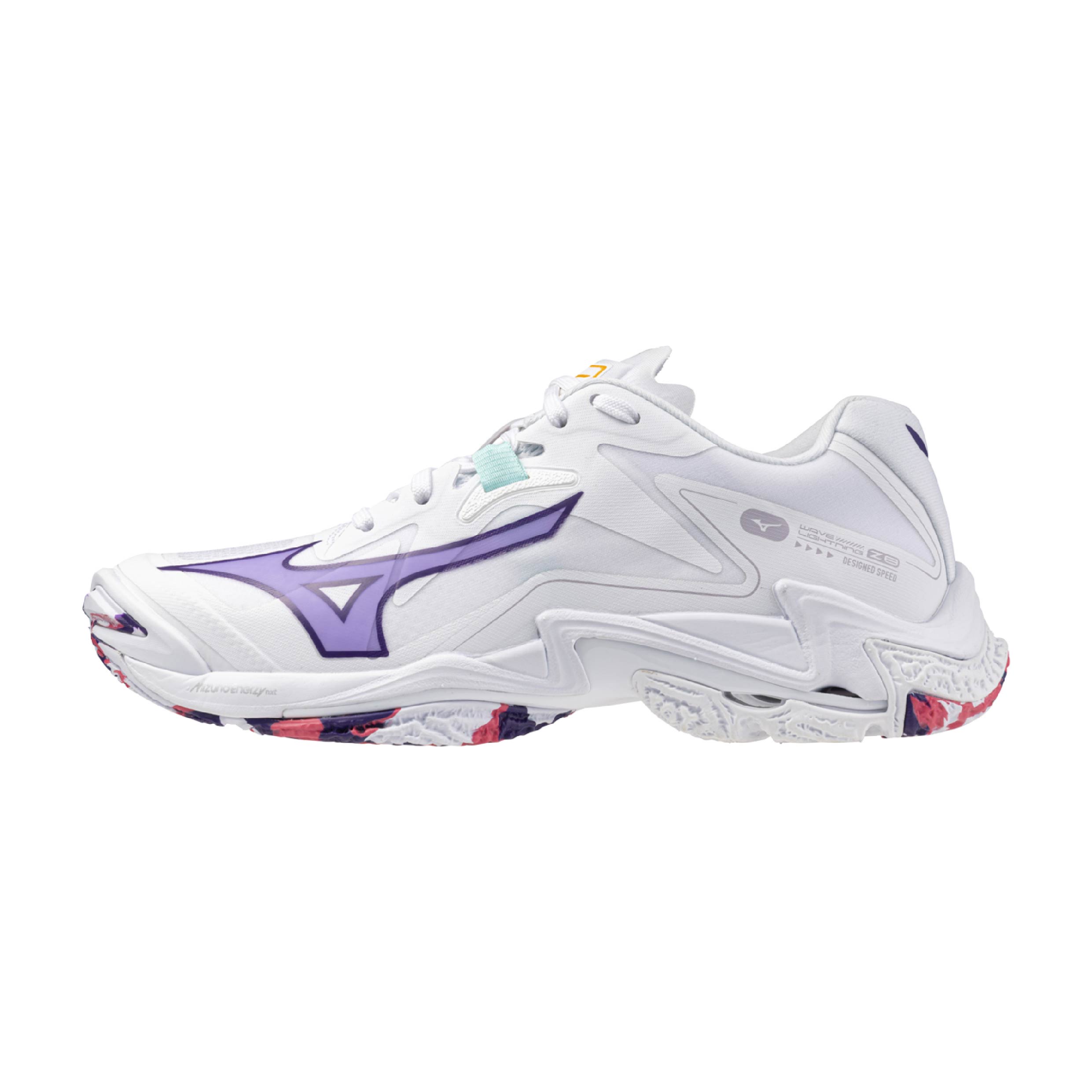 25SS Wave Lightning Z8 Volleyball Shoe (White/Violet Indigo