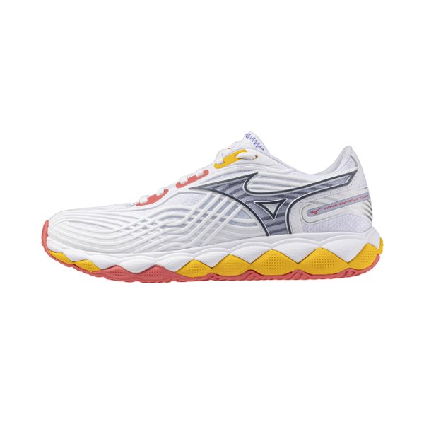 25AW Wave Enforce Tour 2 AC Tennis Shoe (White/Icelandic Blue/Calypso Coral) [Women's]