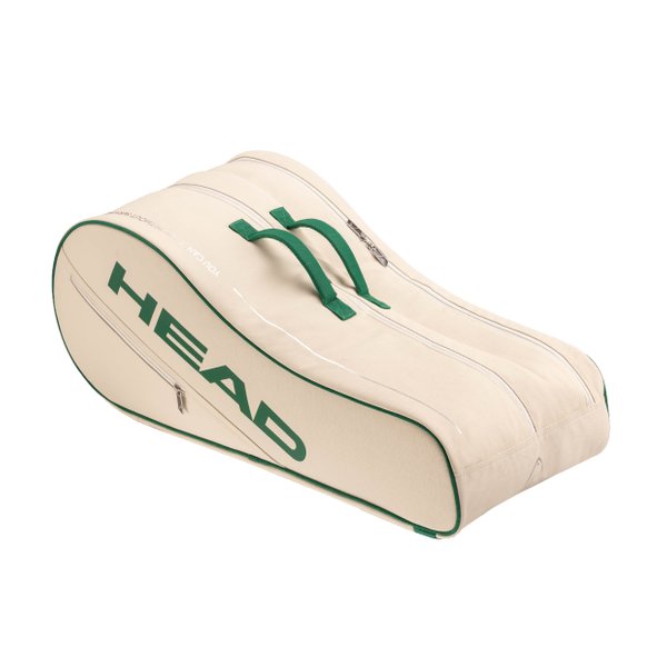 Arthur Ashe Racquet Bag L (White/Green)