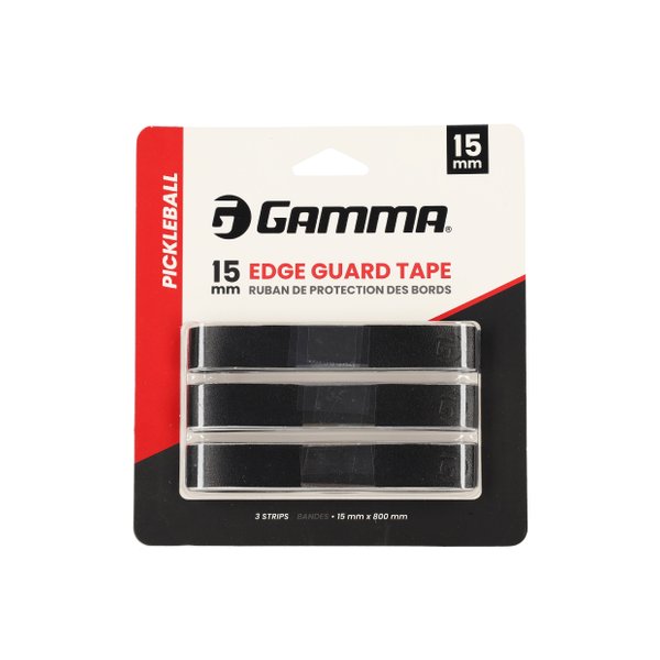 Pickleball Paddle Edge Guard Tape (15mm x 3pc) (Black)