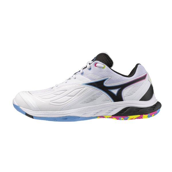 25AW Wave Fang 2 Badminton Shoe (White/Pink Tetra/All Abroad) [Unisex]