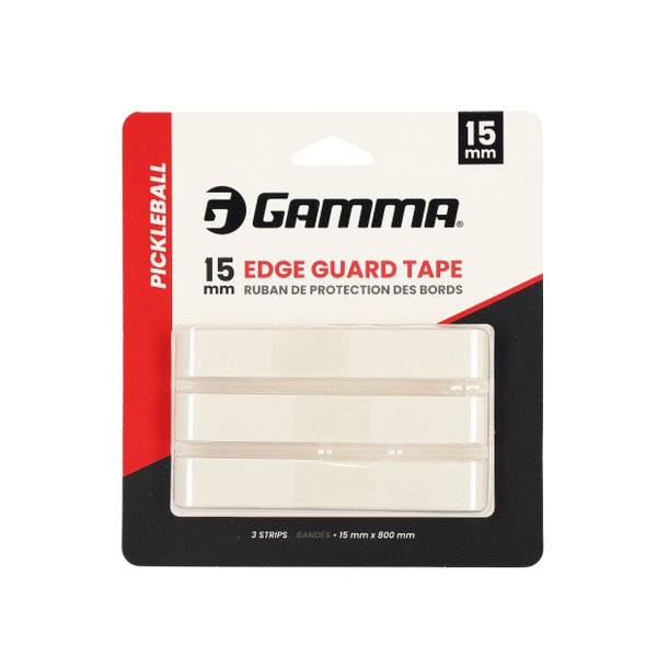 Pickleball Paddle Edge Guard Tape (15mm x 3pc) (White)