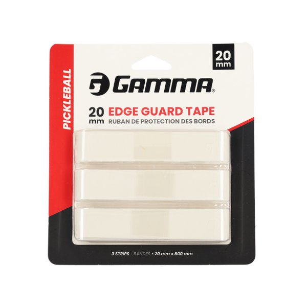 Pickleball Paddle Edge Guard Tape (20mm x 3pc) (White)