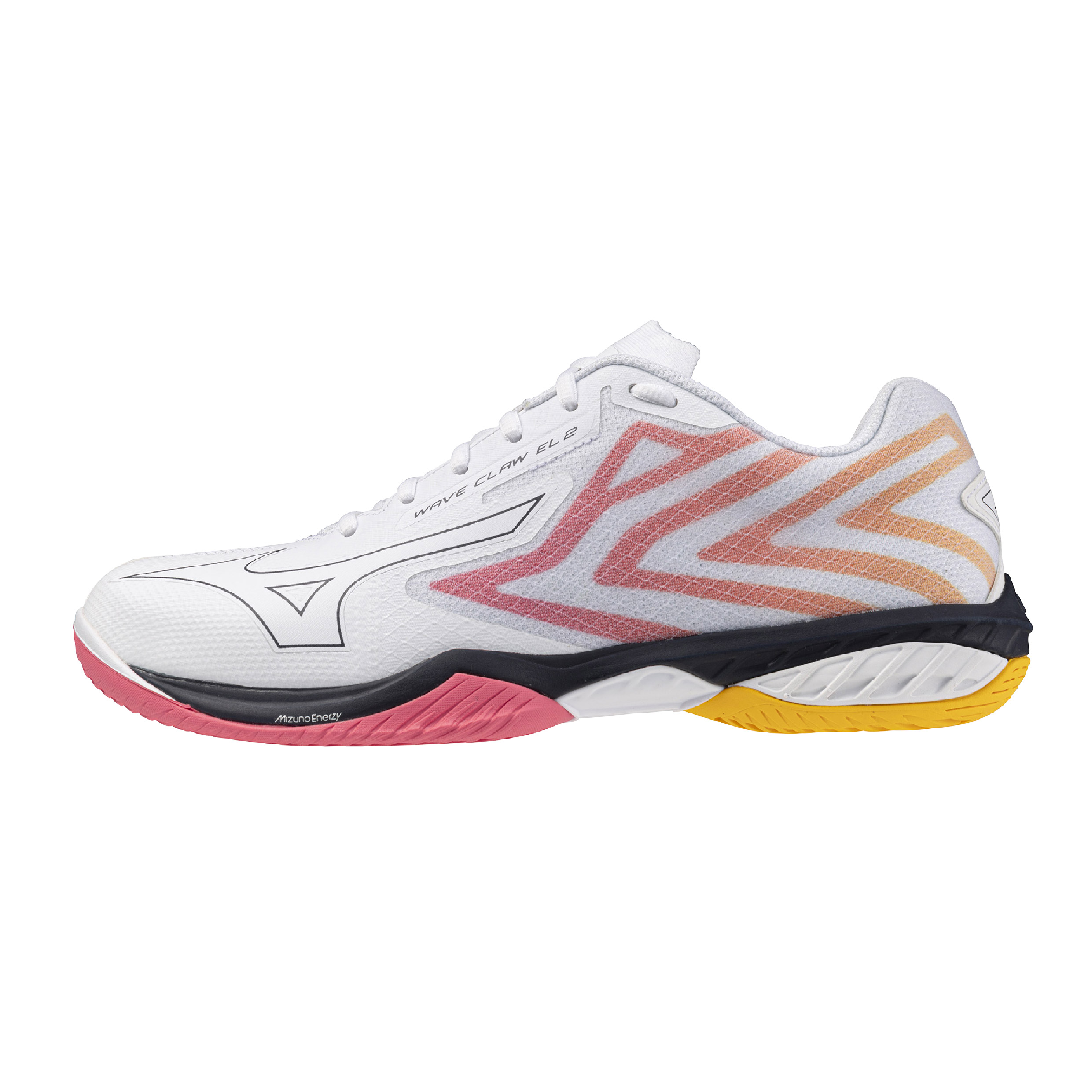 25AW Wave Claw EL 2 Badminton Shoe (White/Baritone Blue/Calypso