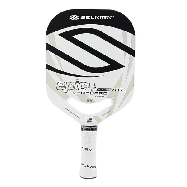 Vanguard Power Air Epic Pickleball Paddle (Black/White) Vanguard Power Air Epic Pickleball Paddle (Black/White)