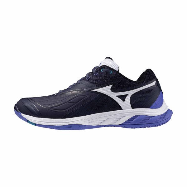 25AW Wave Fang 2 Badminton Shoe (Blue Granite/White/Iris Bloom) [Unisex]