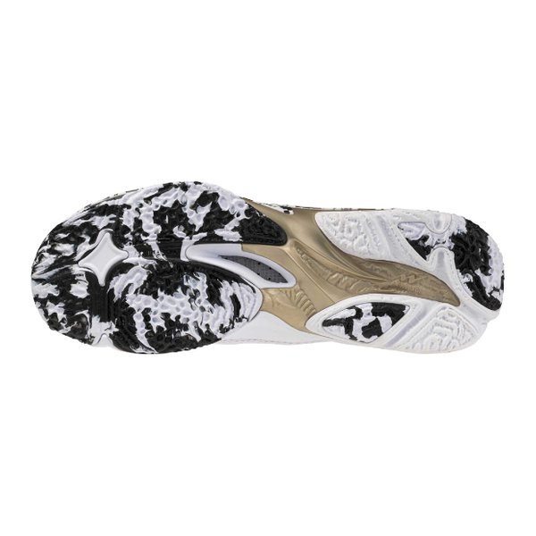 25AW Wave Lightning Z8 Volleyball Shoe (White/Black/GE Gold) [Unisex]