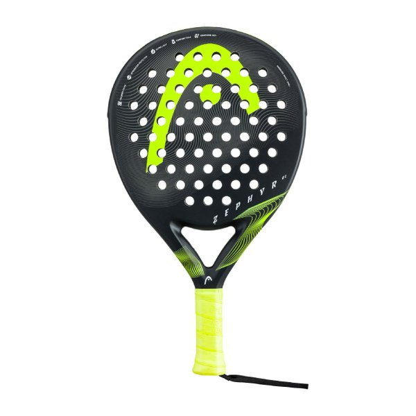 Zephyr UL 2023 Padel Racket (Black/Yellow)
