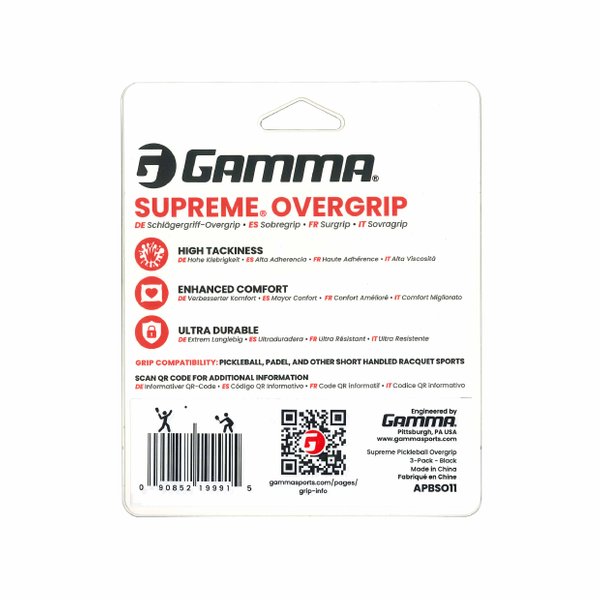 PB Supreme Pickleball Over Grip Tape (Black)