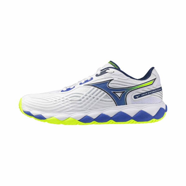 26SS Wave Enforce Tour 2 AC Tennis Shoe (White / Dazzling Blue / Lightning Yellow) [Unisex]