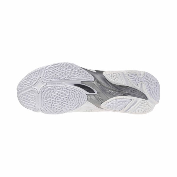 26SS Wave Lightning Elite Volleyball Shoe (White / Silver) [Unisex]