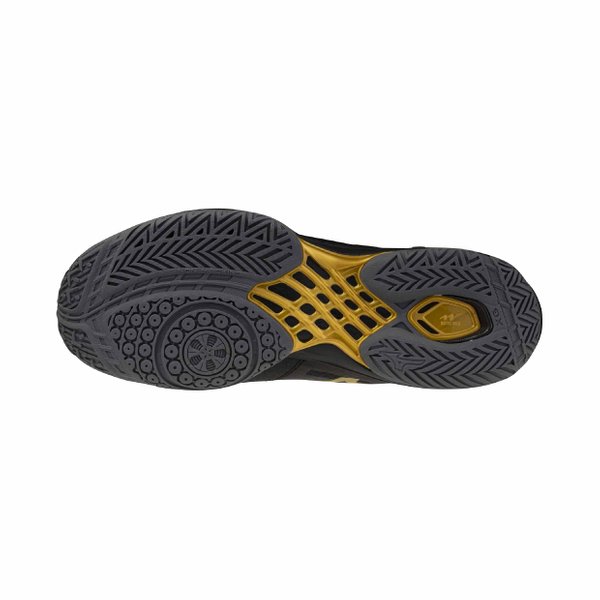 26SS Wave Claw 4 Badminton Shoe (Black / MP Gold / Black Sand) [Unisex]