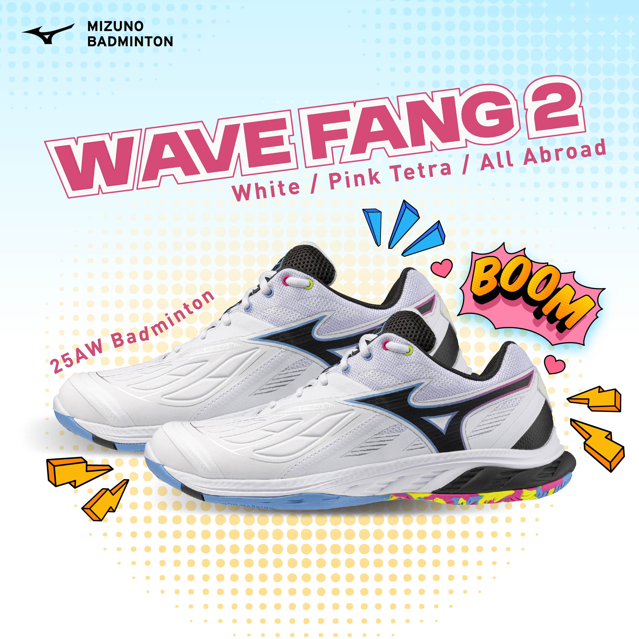 Mizuno 25AW Wave Fang 2 Badminton Shoes