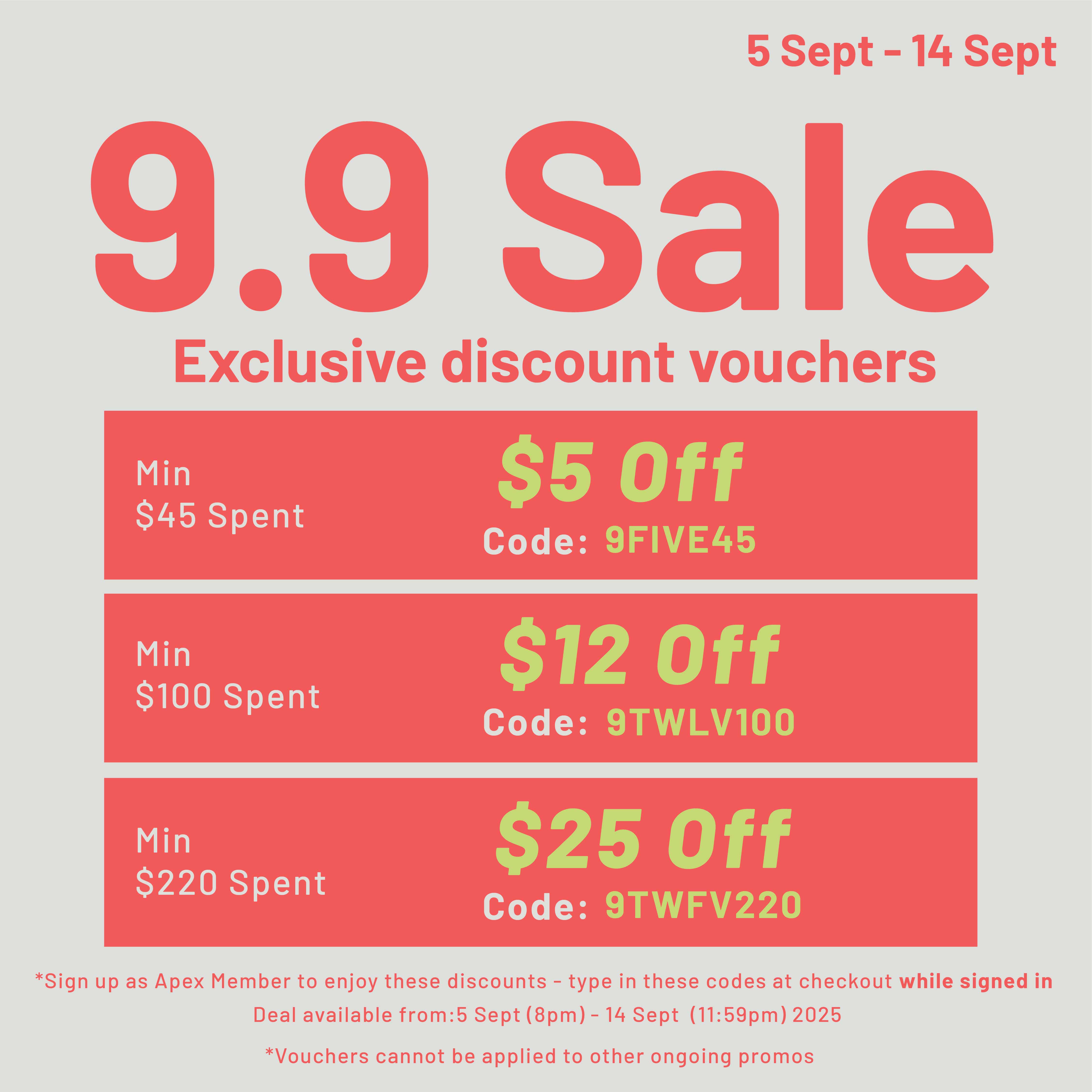 9.9 Sale