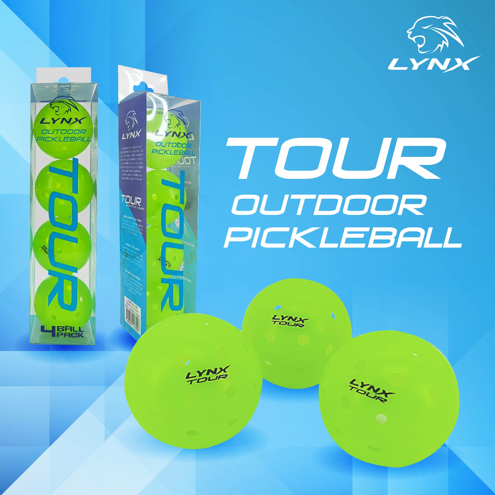Lynx Tour Outdoor Pickleball Balls