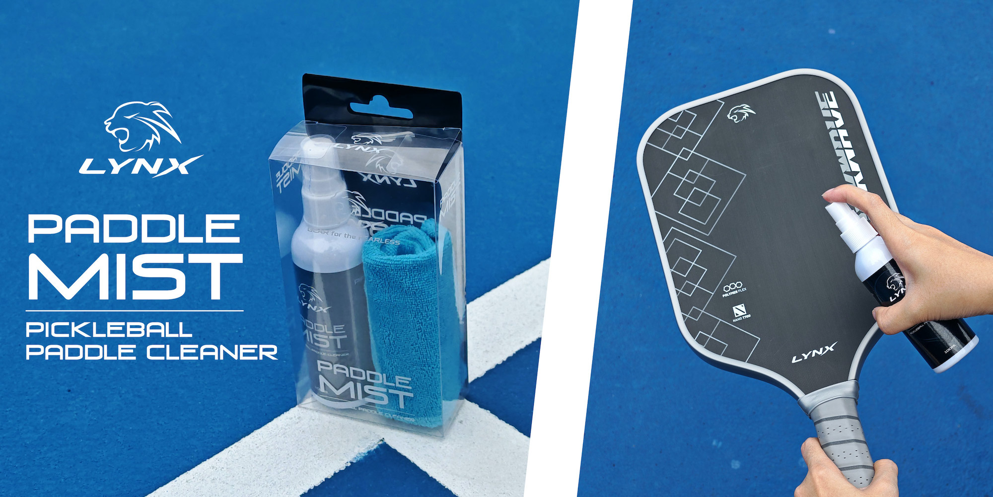 Lynx Pickleball Paddle Cleaner Mist Set