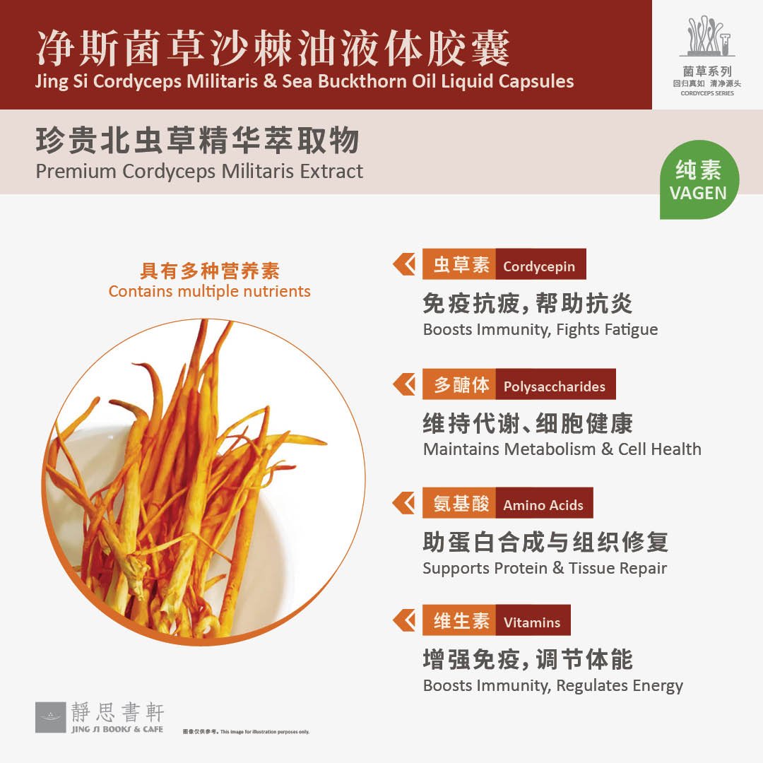 净斯菌草沙棘油液体胶囊 Sea Buckthorn Oil