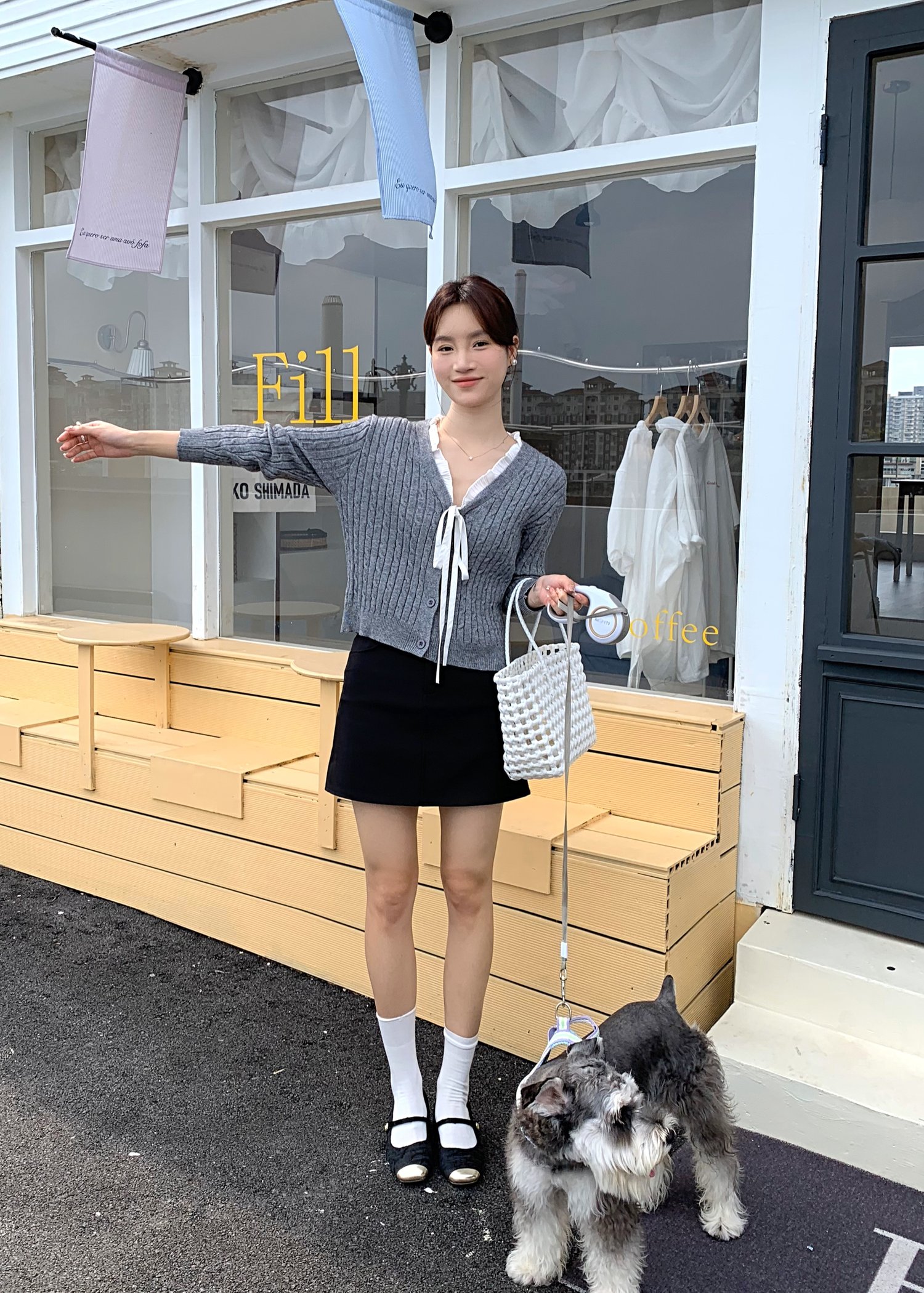 (DEFECT) Everyday Basic Short Skort in Black