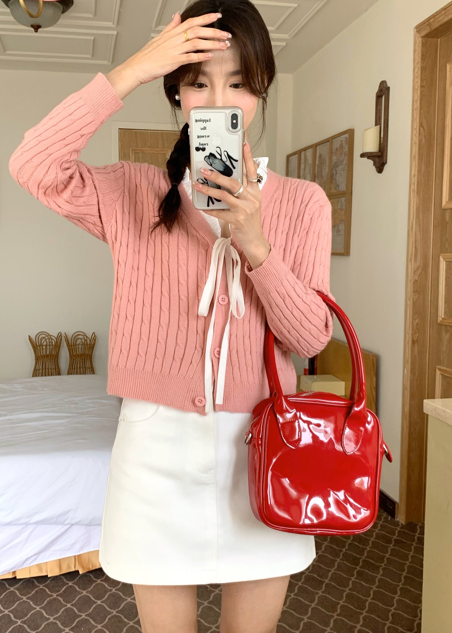 (DEFECT) Molly Long Sleeve Top in Pink