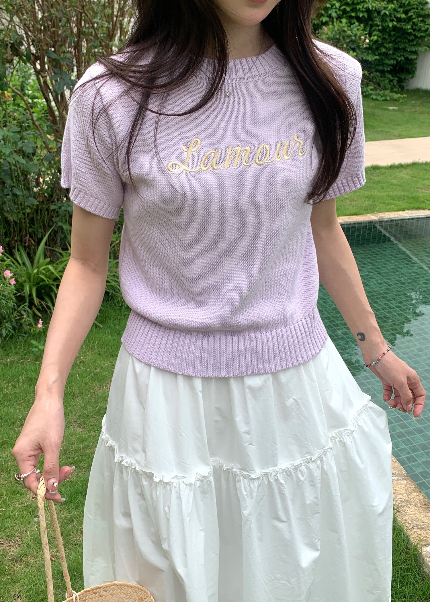 (DEFECT) Lamour Knit Top in Yam