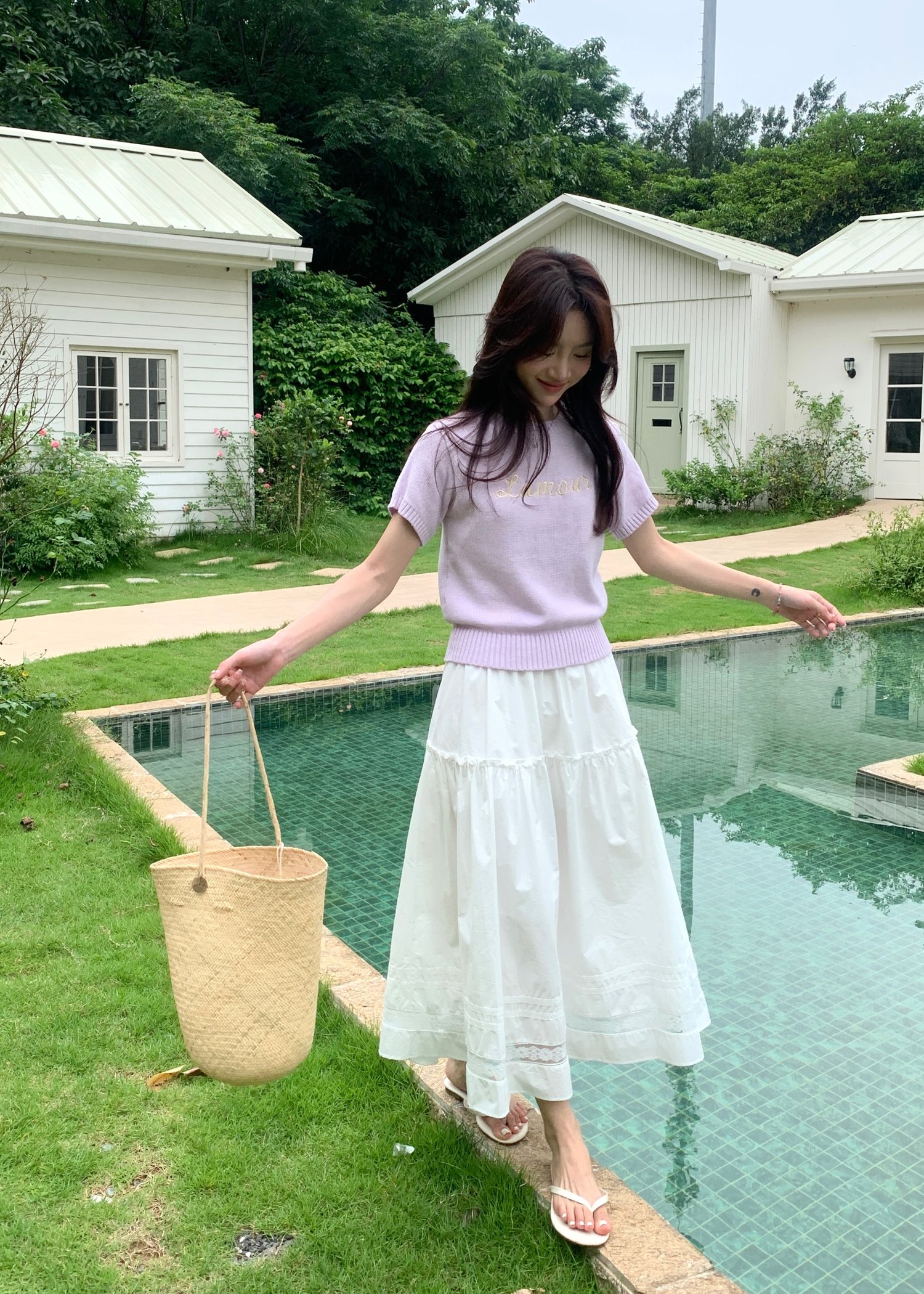 (DEFECT) Lamour Knit Top in Yam