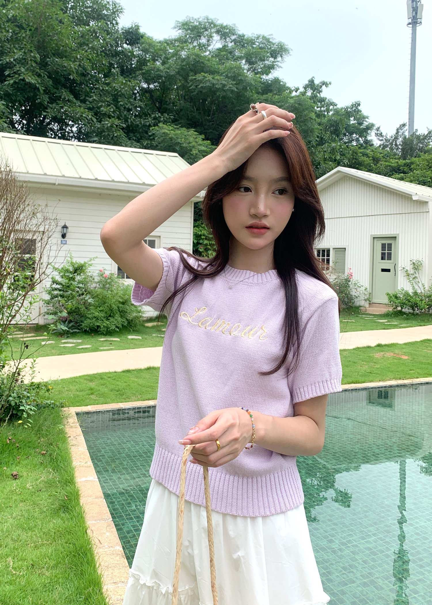 (DEFECT) Lamour Knit Top in Yam