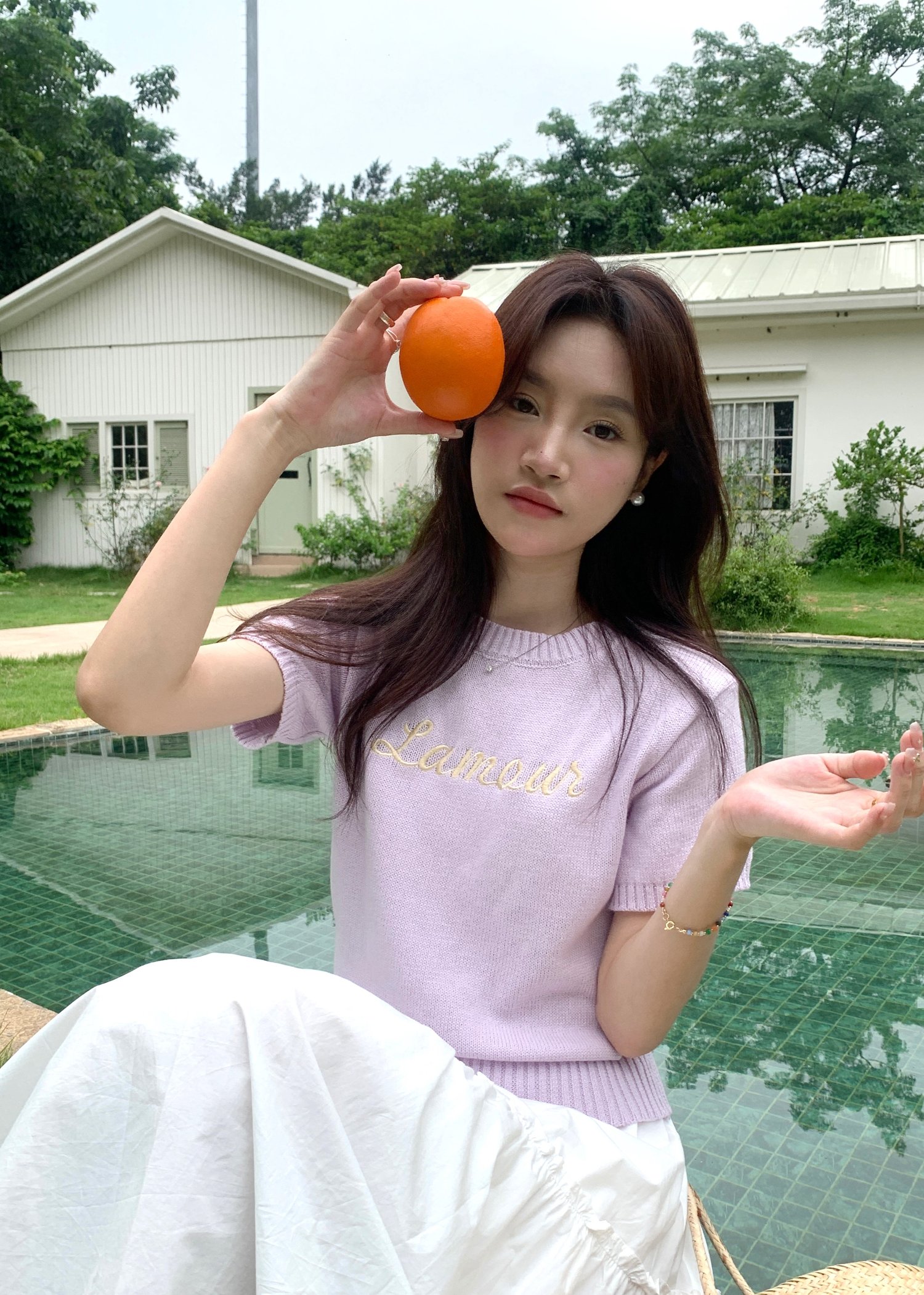 (DEFECT) Lamour Knit Top in Yam