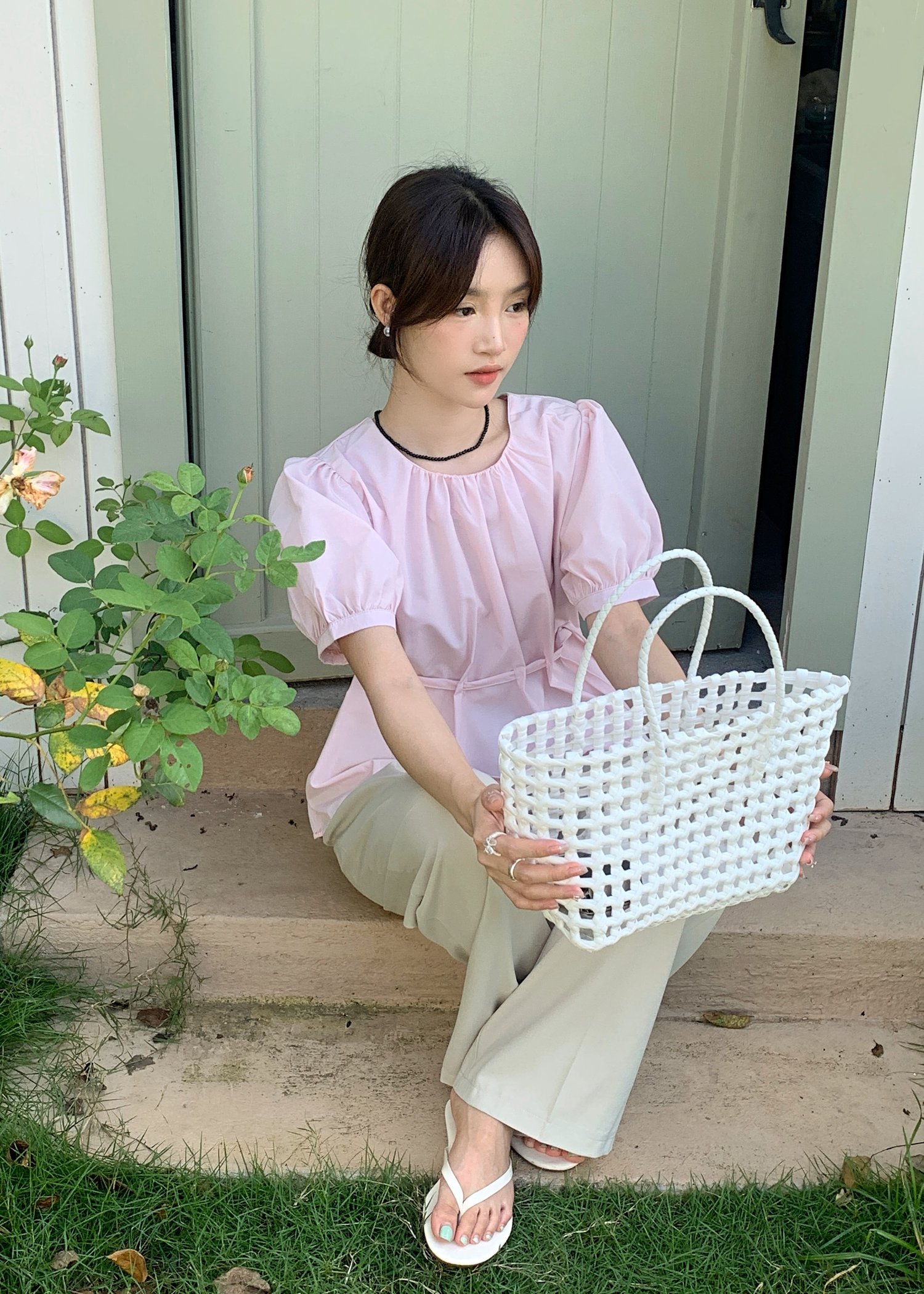 (DEFECT) 365 Days Basic Trousers in Oat