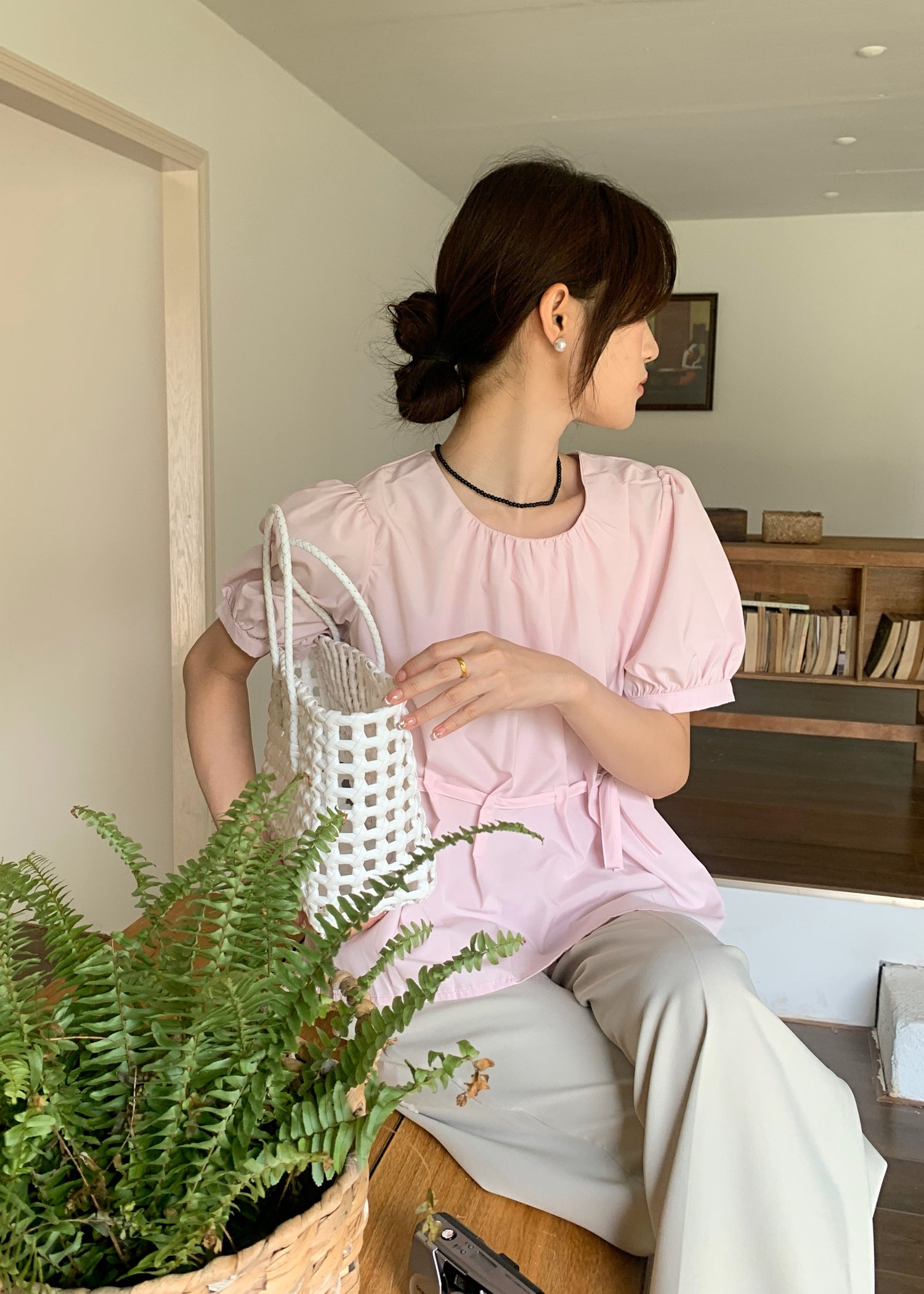 (DEFECT) 365 Days Basic Trousers in Oat
