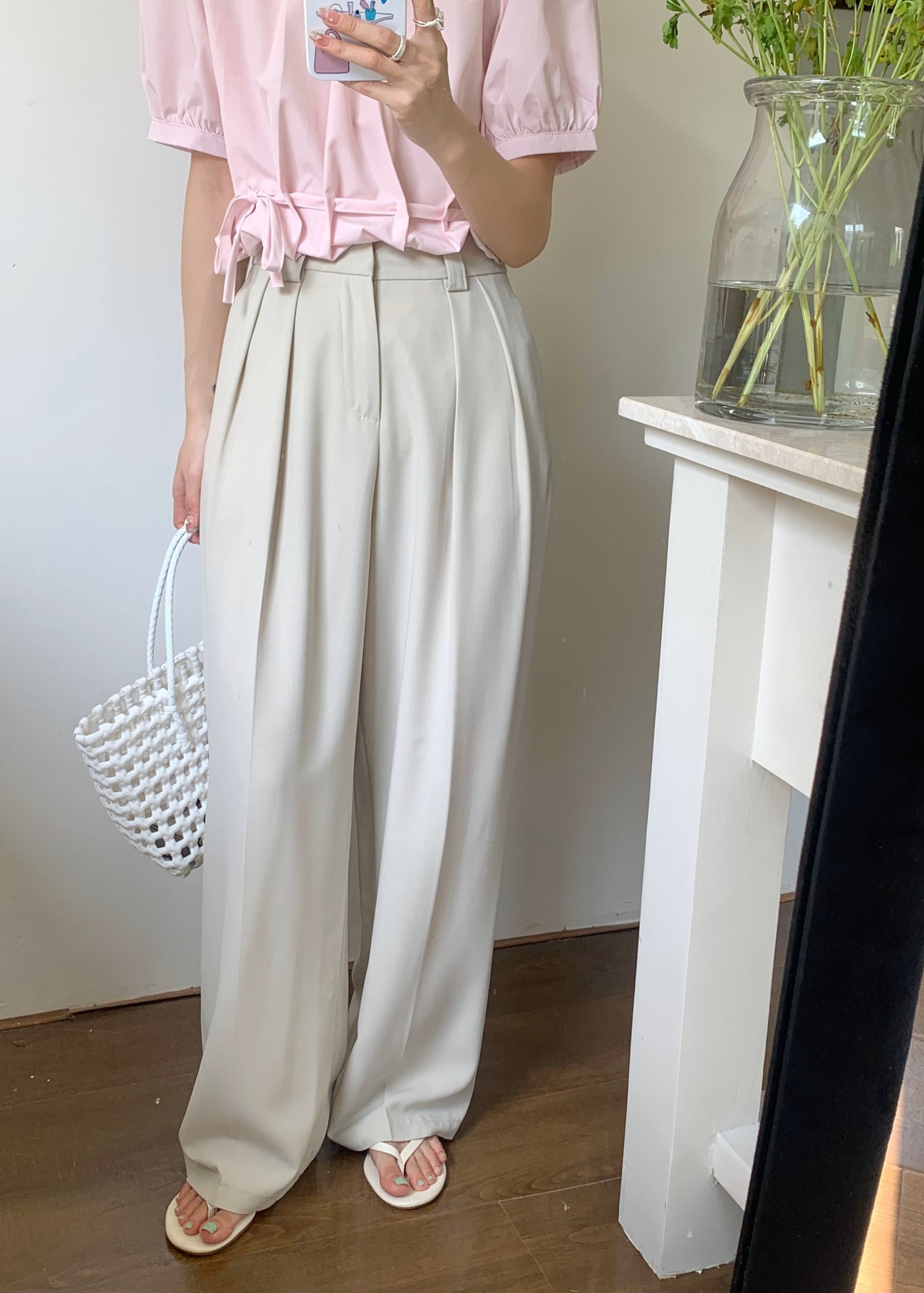 (DEFECT) 365 Days Basic Trousers in Oat