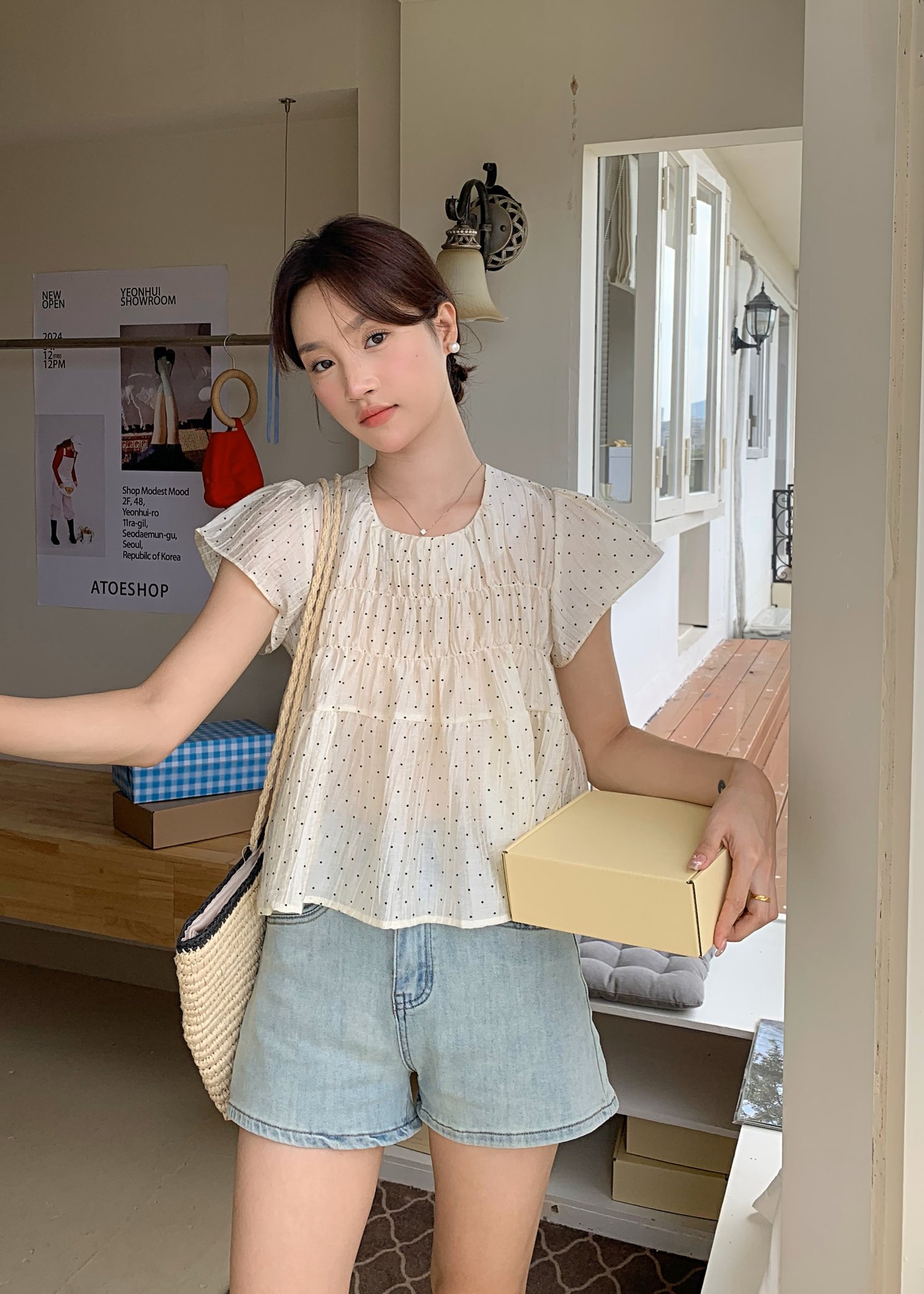 (DEFECT) 90s Comfy Denim Shorts