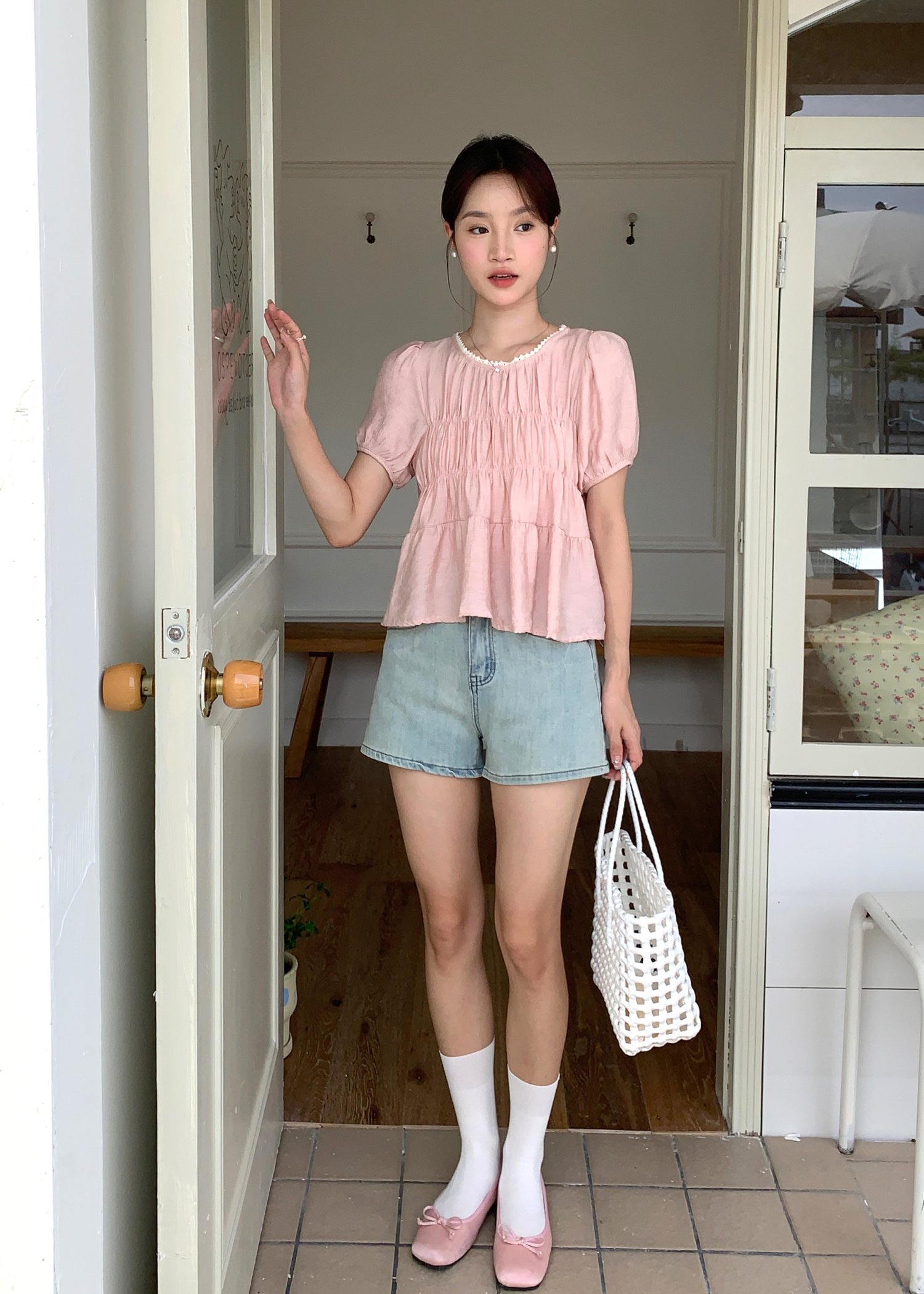 (DEFECT) 90s Comfy Denim Shorts