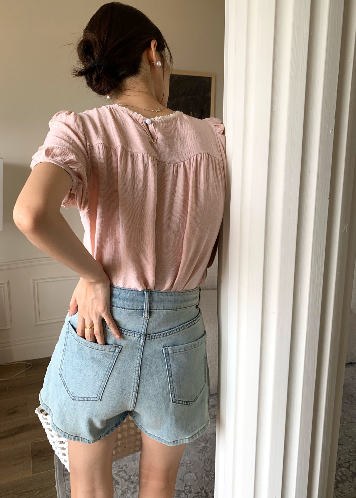 (DEFECT) 90s Comfy Denim Shorts