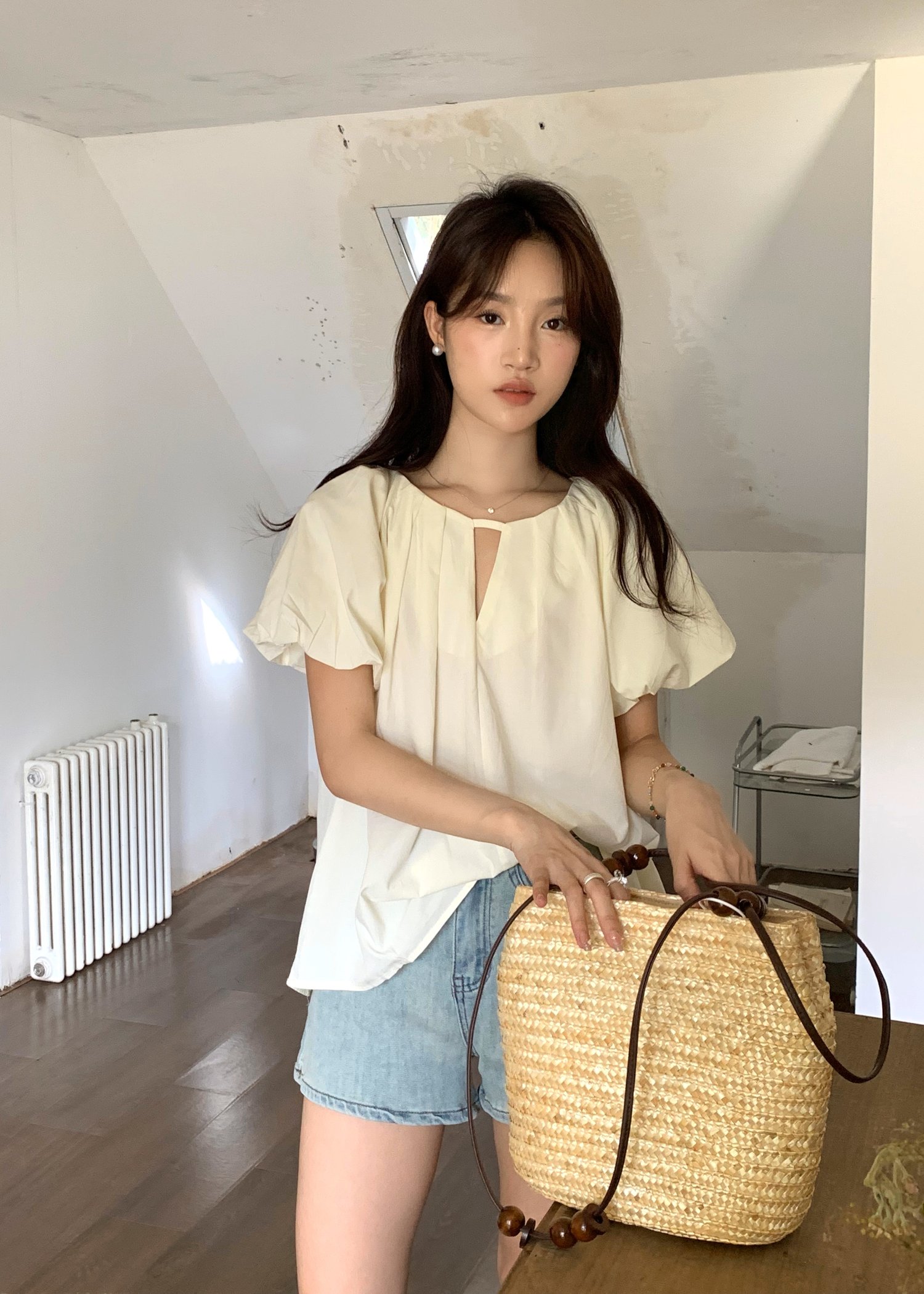 (DEFECT) 90s Comfy Denim Shorts