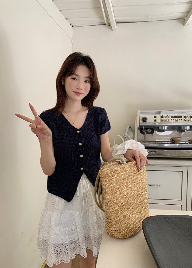 (DEFECT) Luna Lacey Short Skort in White
