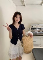(DEFECT) Luna Lacey Short Skort in White