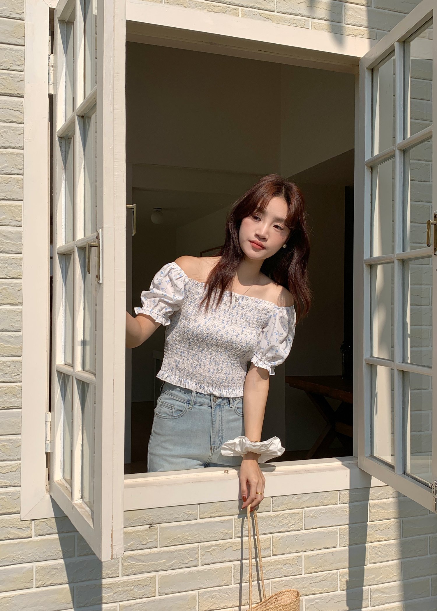 (DEFECT) Sora Two Ways Top in White