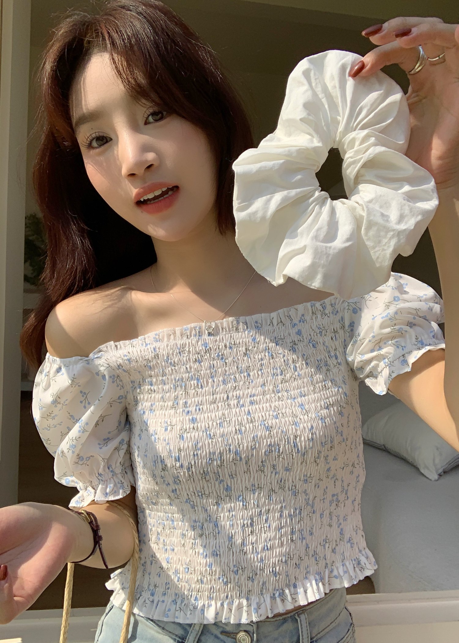(DEFECT) Sora Two Ways Top in White