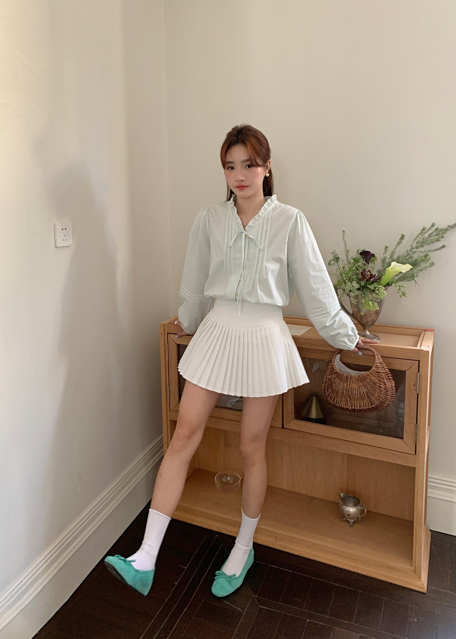 Lara Tennis Skort in White