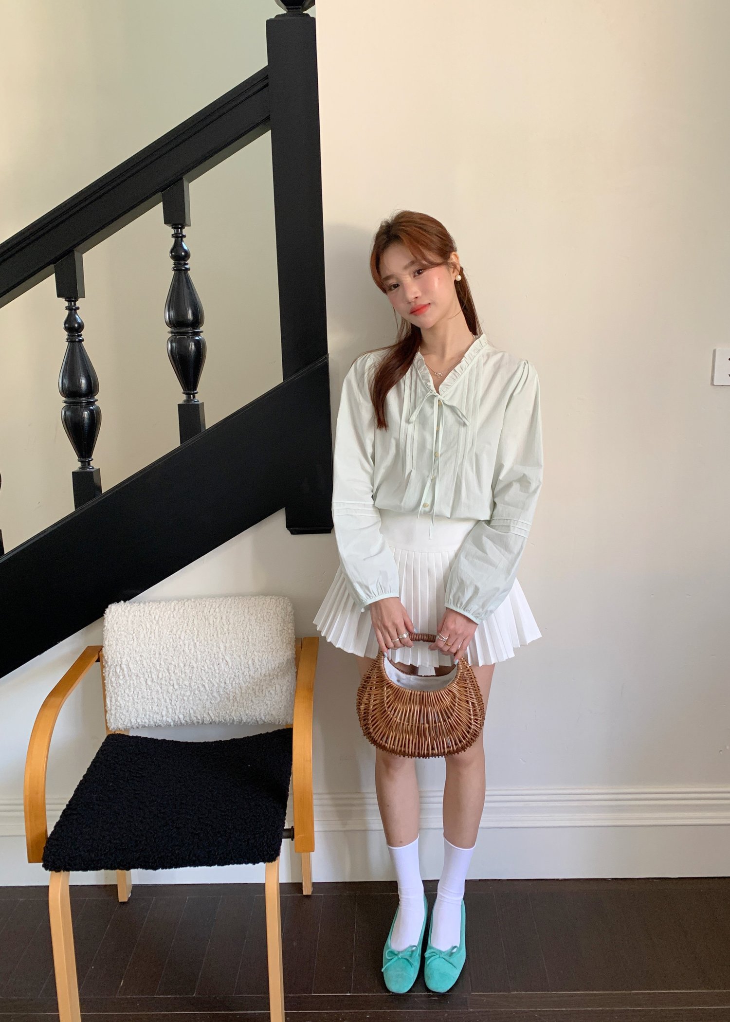 Lara Tennis Skort in White