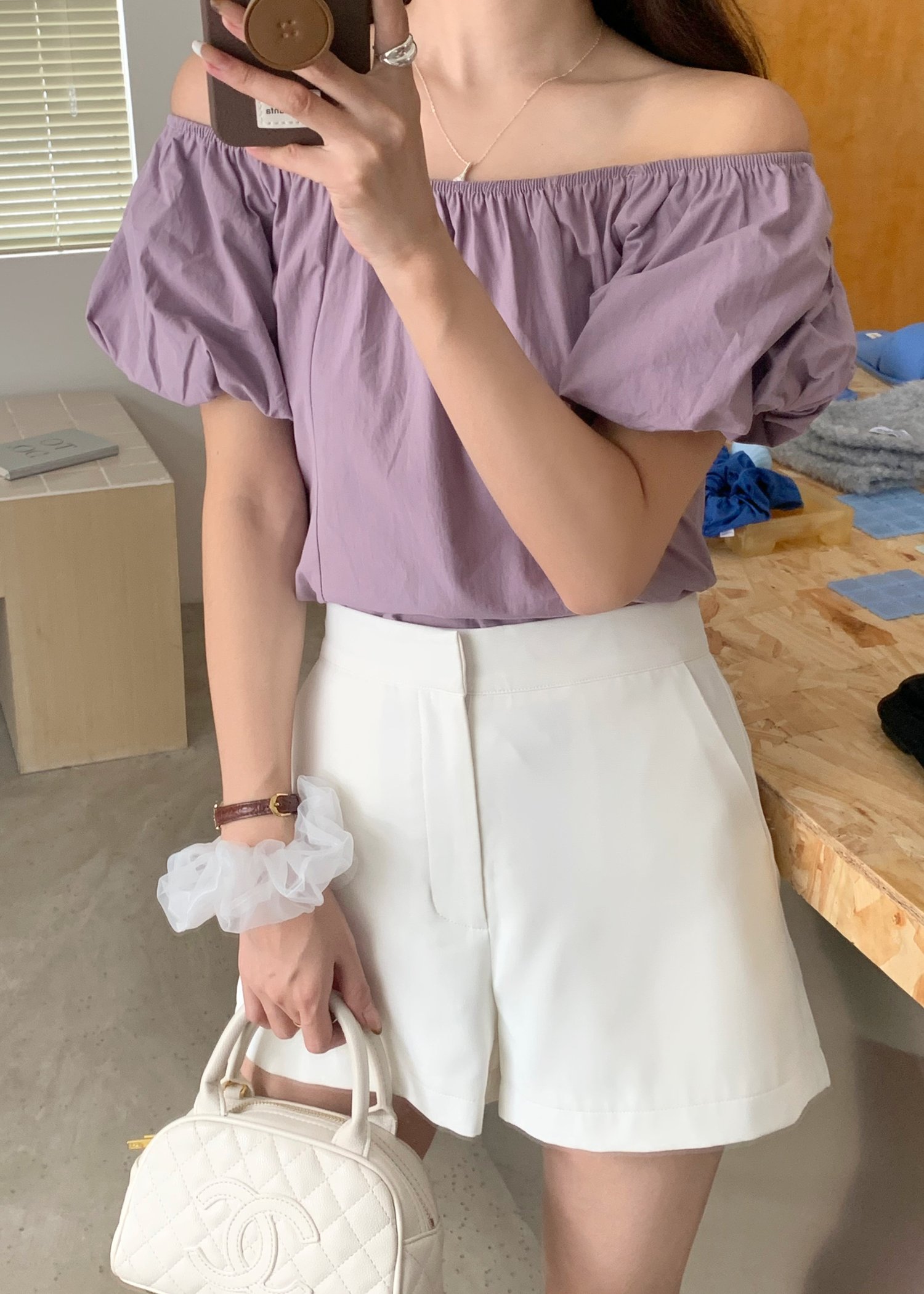 (DEFECT) Zoe Two Ways Top in Faded Purple