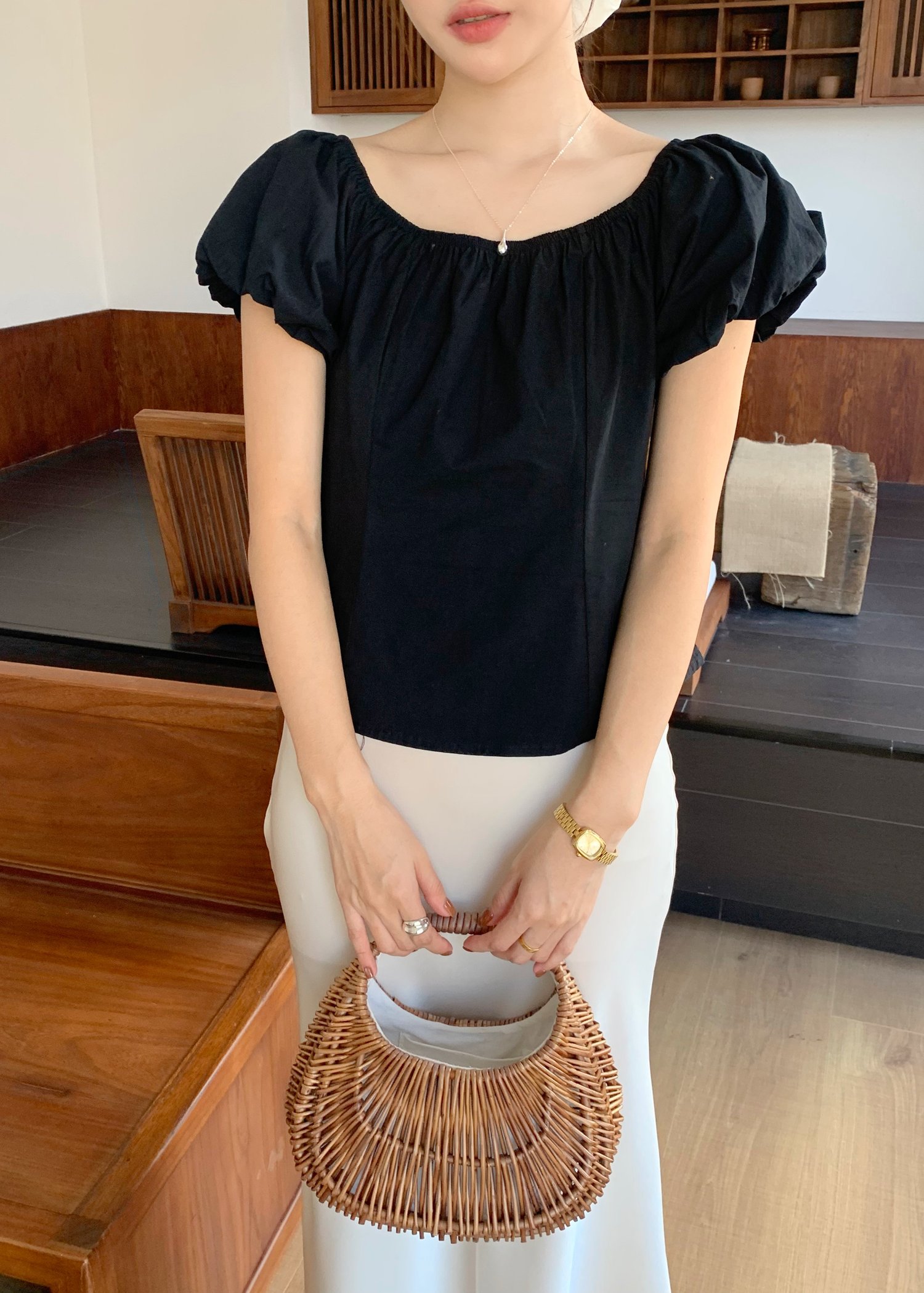 Zoe Two Ways Top in Black