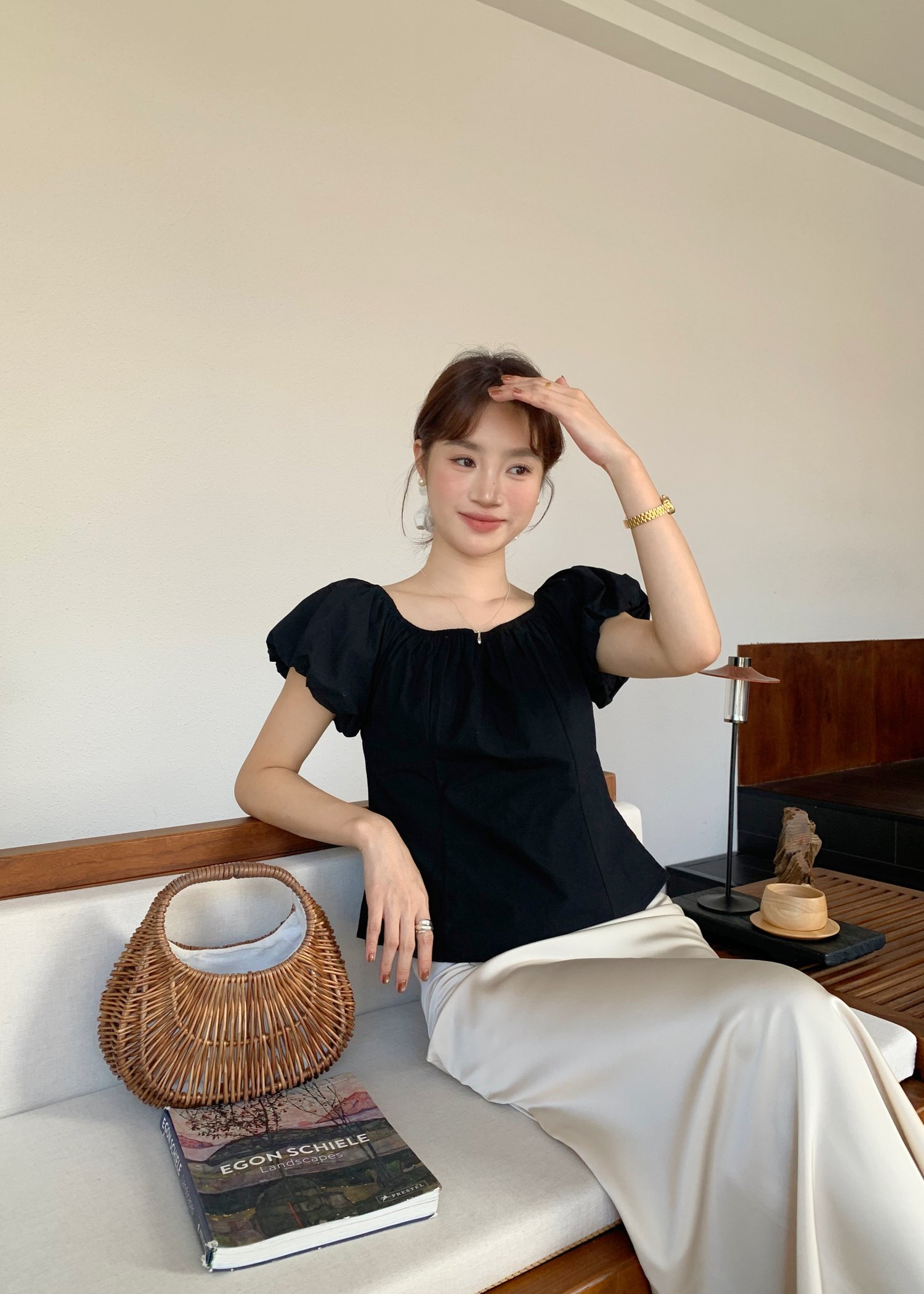 Zoe Two Ways Top in Black